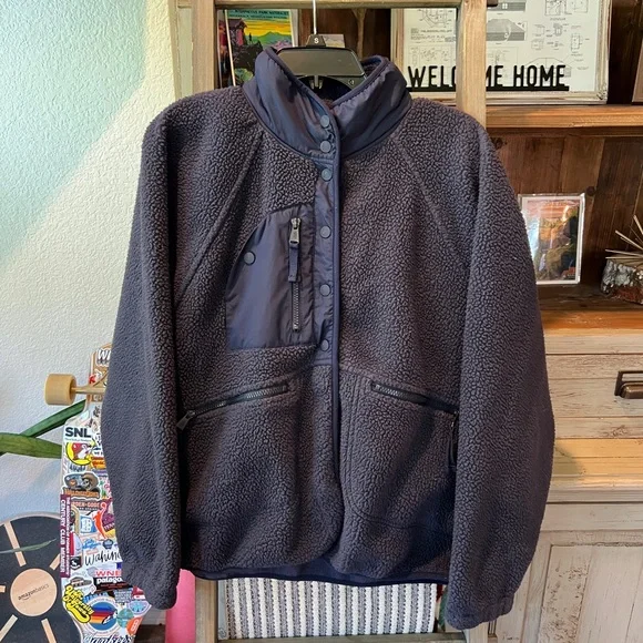 Fp movement by Free People women’s hit the slopes fleece jacket size large - Picture 1 of 12
